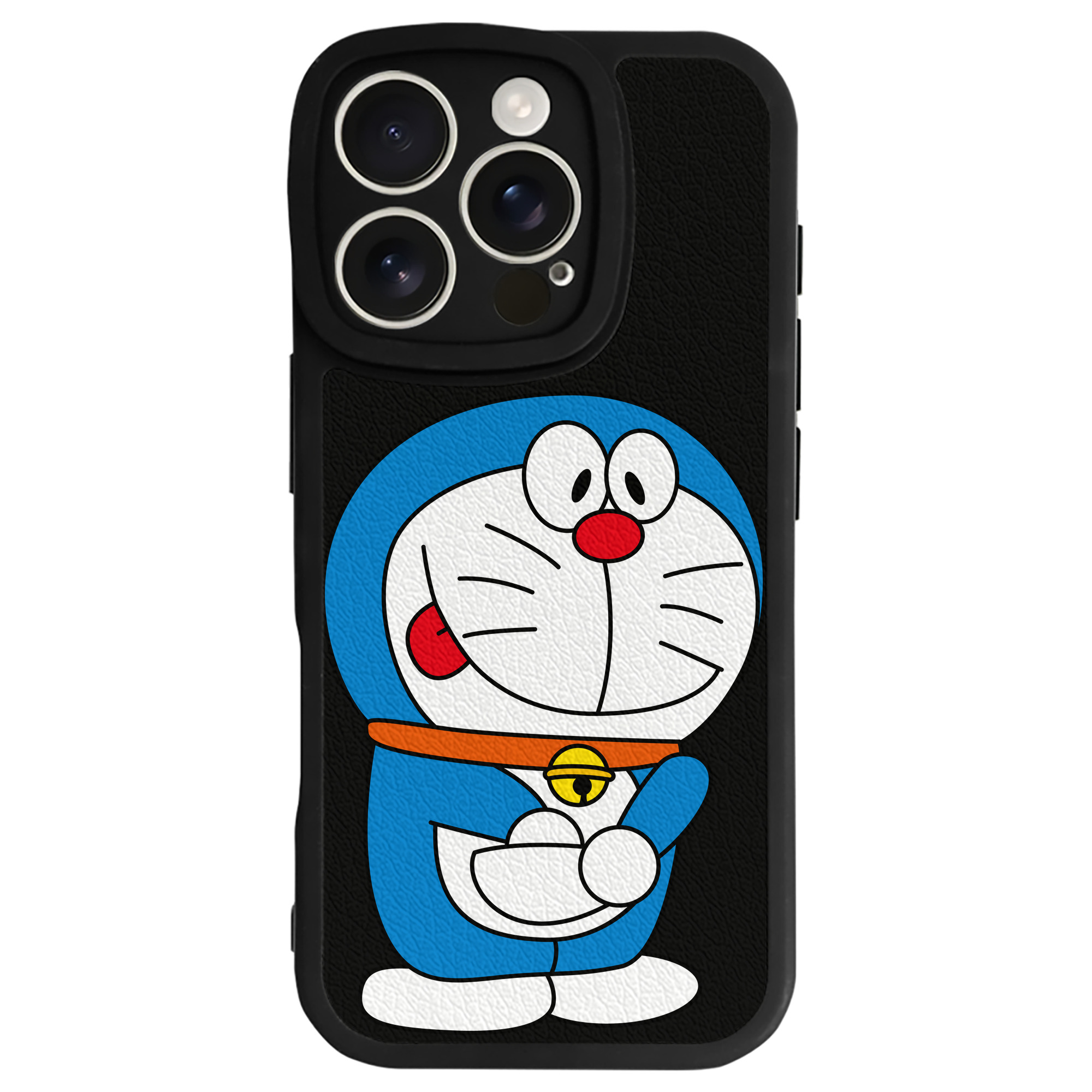 （画像用） ドラえもん Doraemon 【iPhone 16シリーズ対応】シリコンスマホケース（レザー調） 材質：シリコン